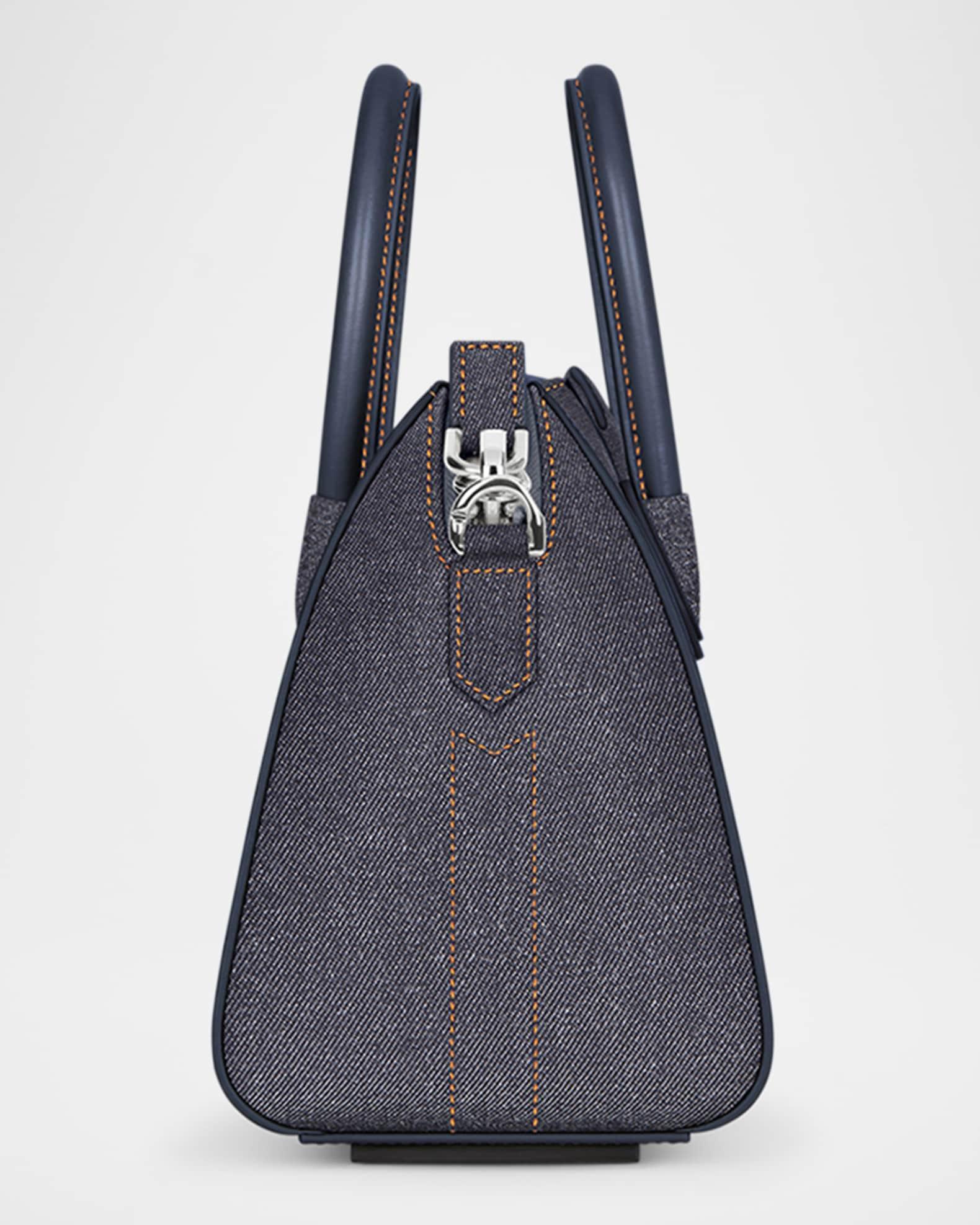 Antigona Mini Top-Handle Bag in Denim Product Image