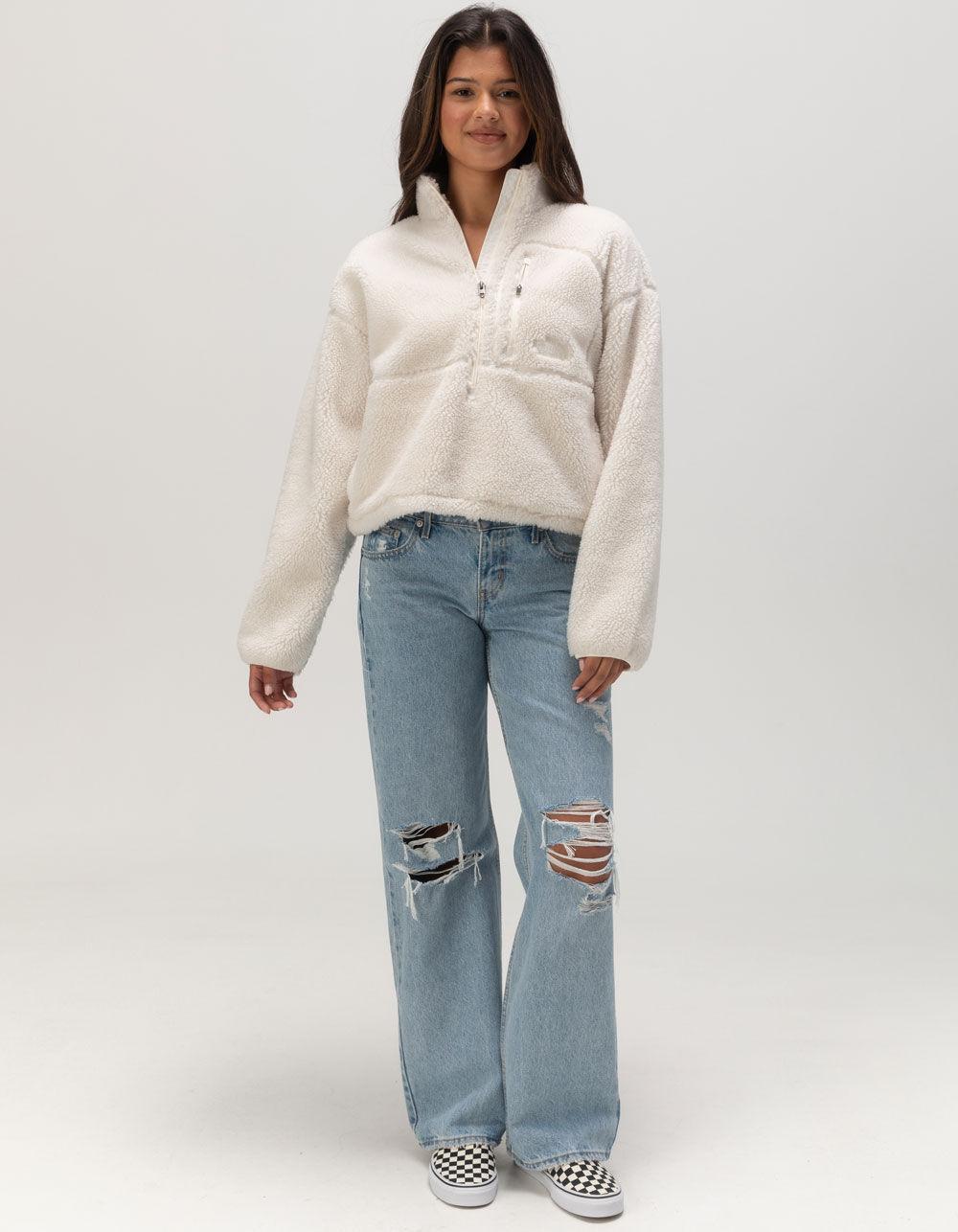 THE NORTH FACE Half Zip Womens Pullover - EMERALD Product Image