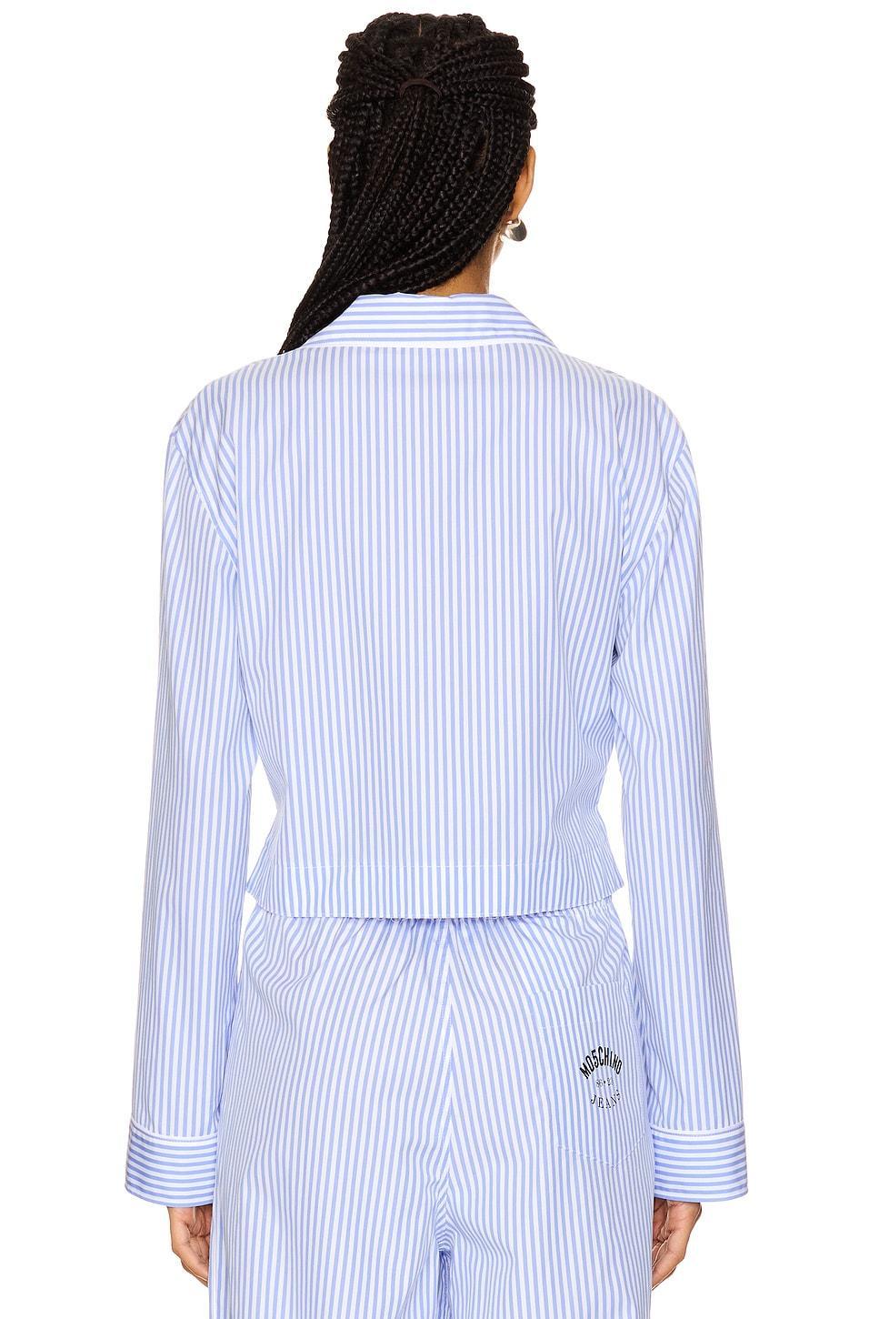Striped Long Sleeve Shirt Moschino Jeans Product Image