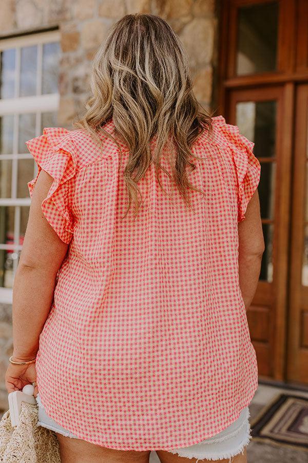 Picnic In The Park Gingham Top Curves Product Image