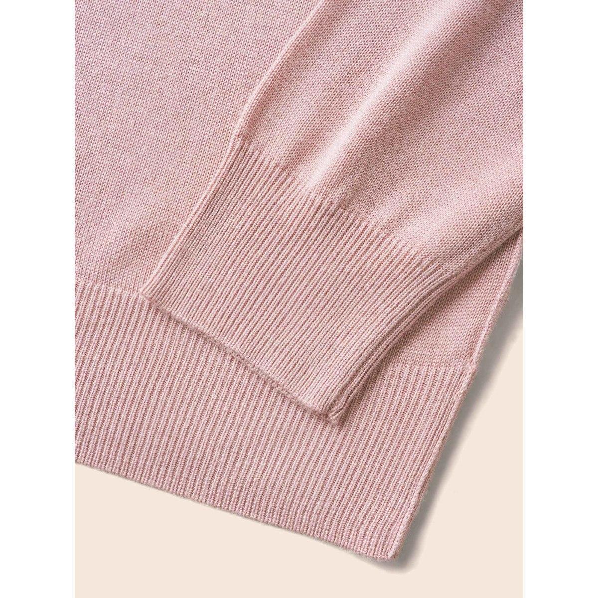 Plus Size Supersoft Essentials Solid Open Front Loose Cardigan DustyPink Women Casual Loose Long Sleeve Everyday Cardigans BloomChic 26/4X Product Image