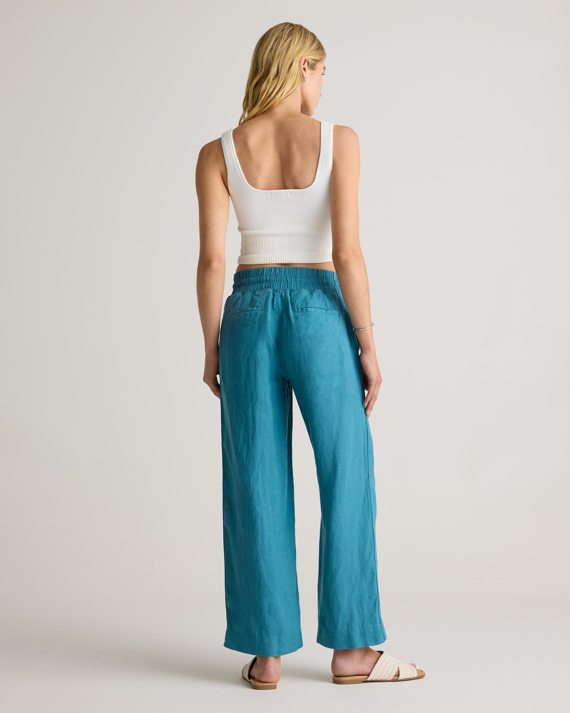 Quince | Women's 100% European Linen Wide Leg Pants Product Image