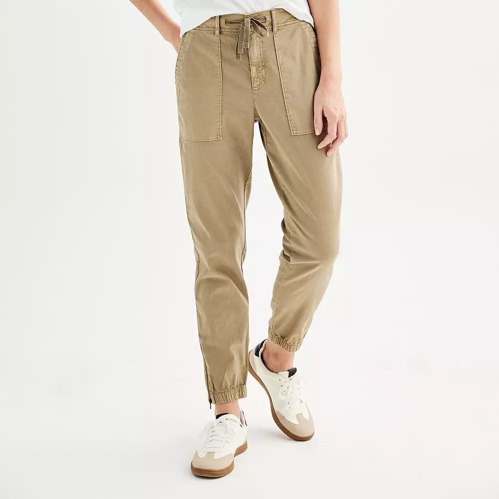 Petite Sonoma Goods For Life® Core Utility Jogger, Women's, Size: XS Petite, Filigree Product Image