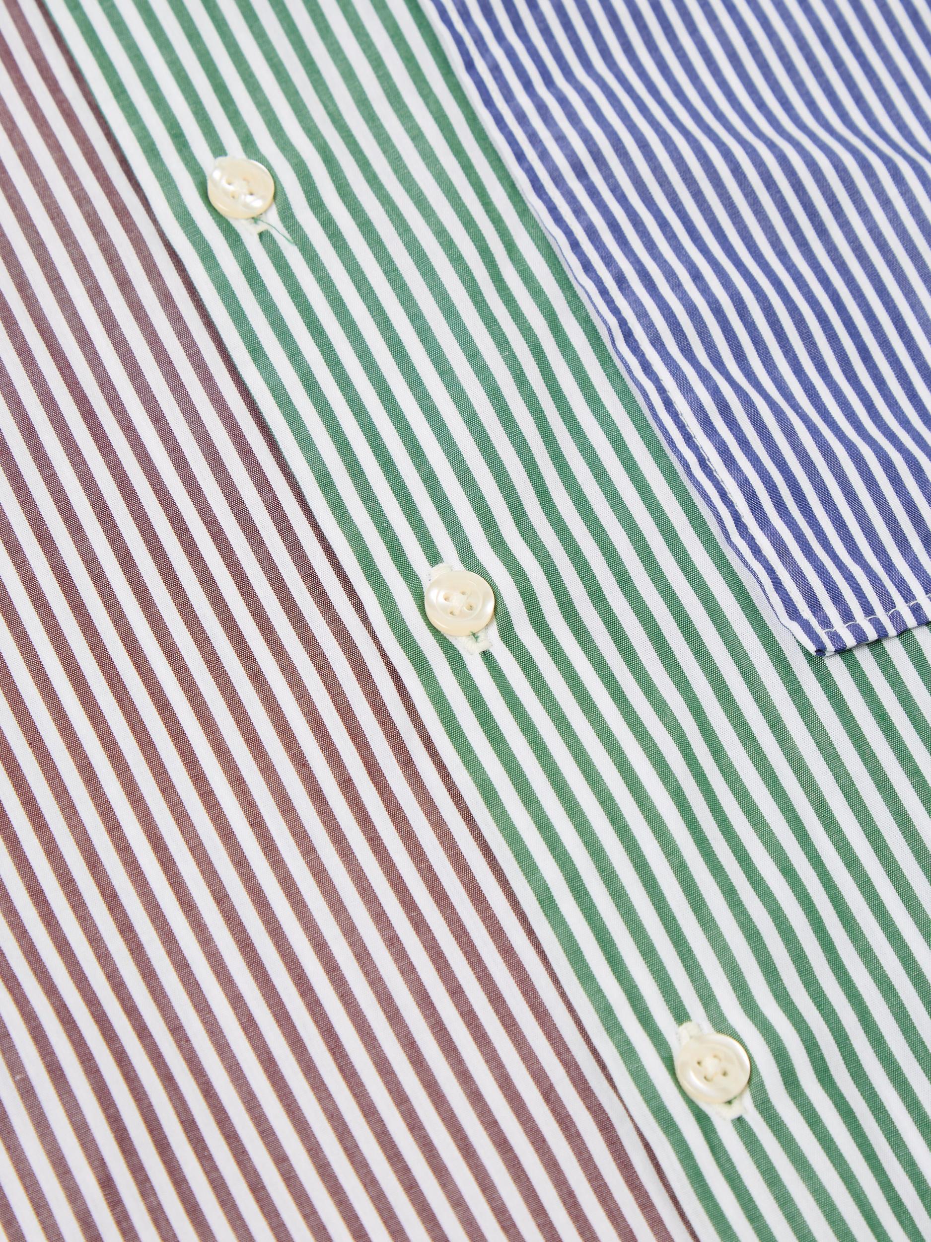 Universal Works Square Pocket Shirt in Multi Classic Stripes Product Image