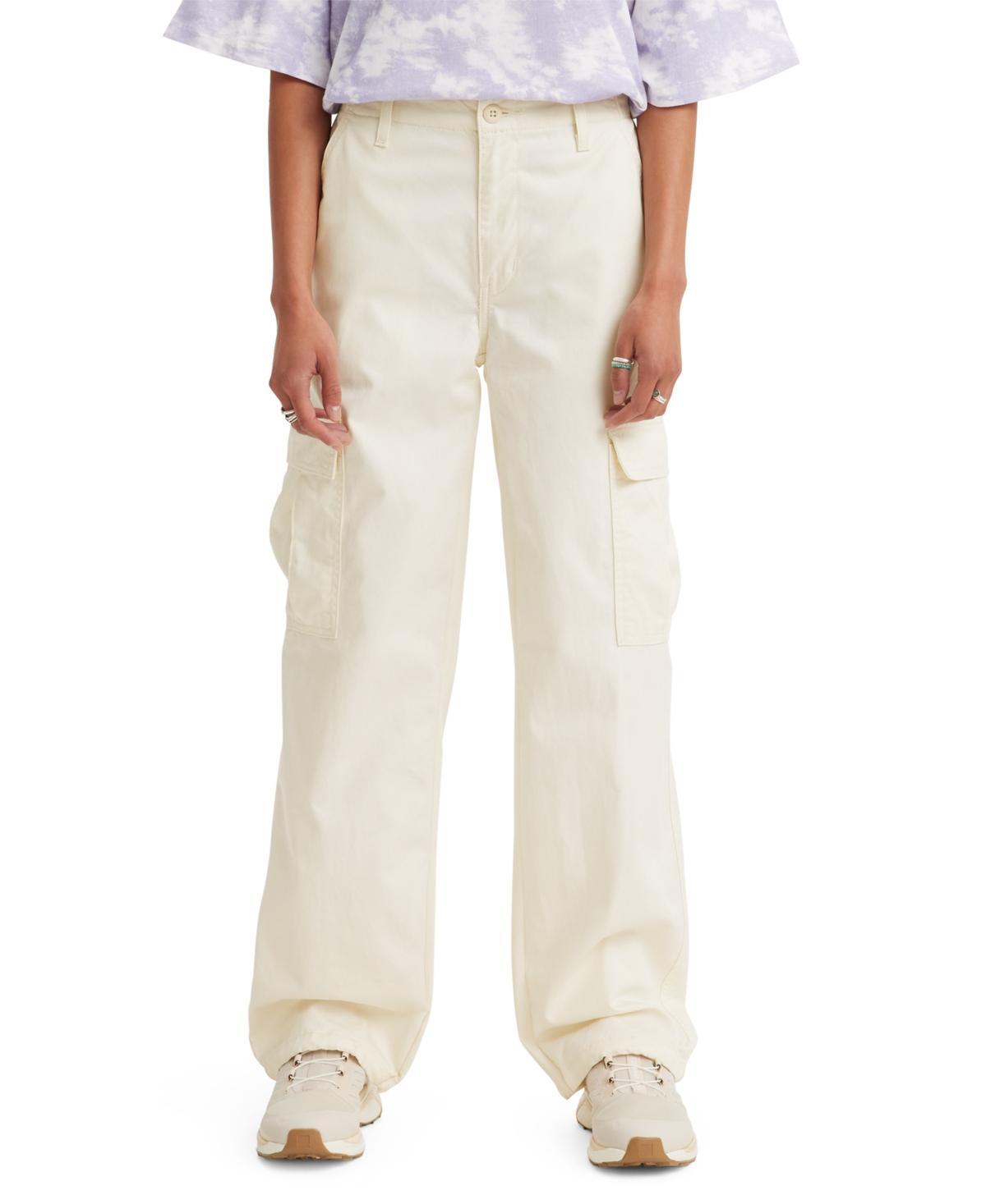 Levi's® Women's Mid-Rise 94's Baggy Cargo Wide Leg Jeans - Olive Cargo 25 Product Image