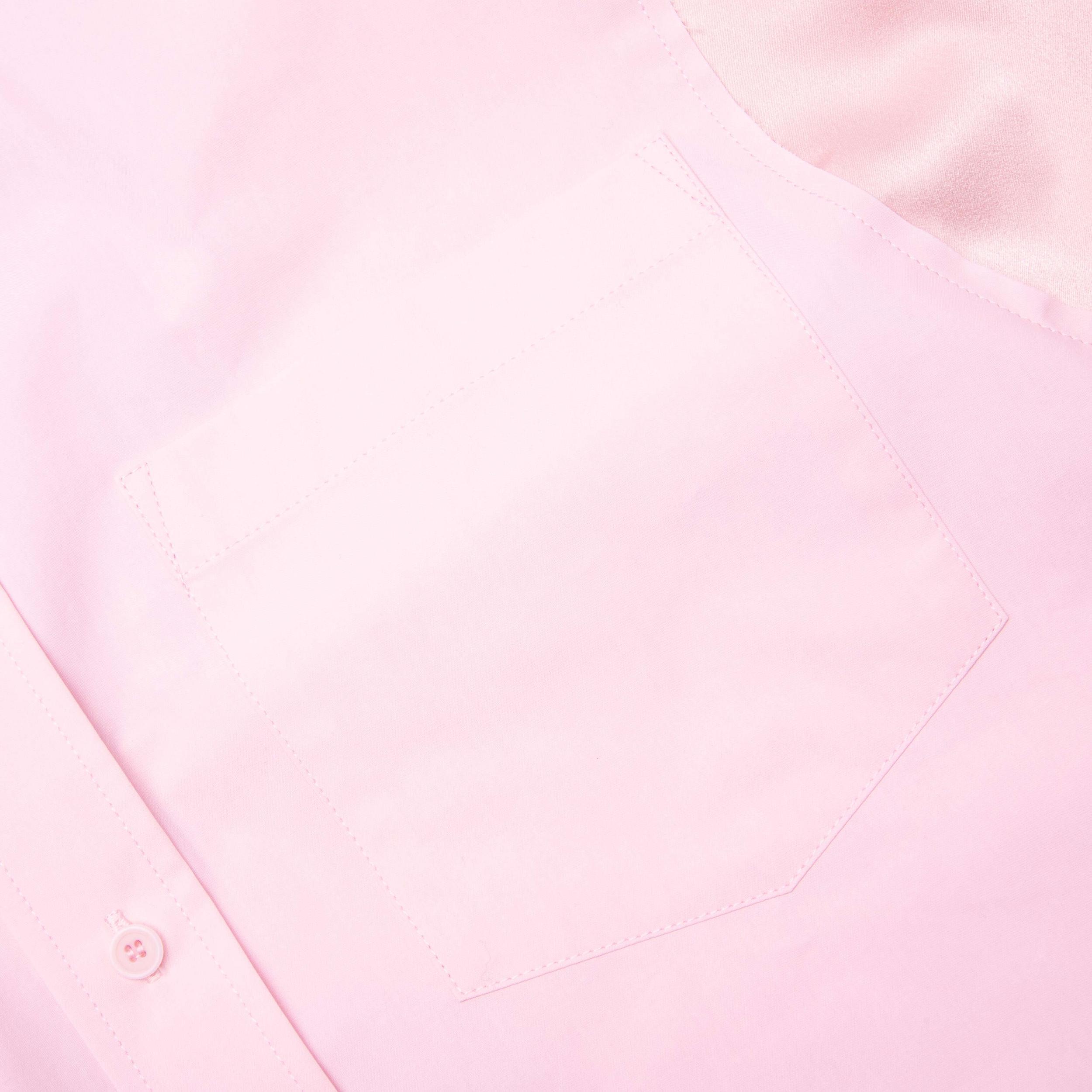 Satin Insert Shirt - Rose Pink Male Product Image