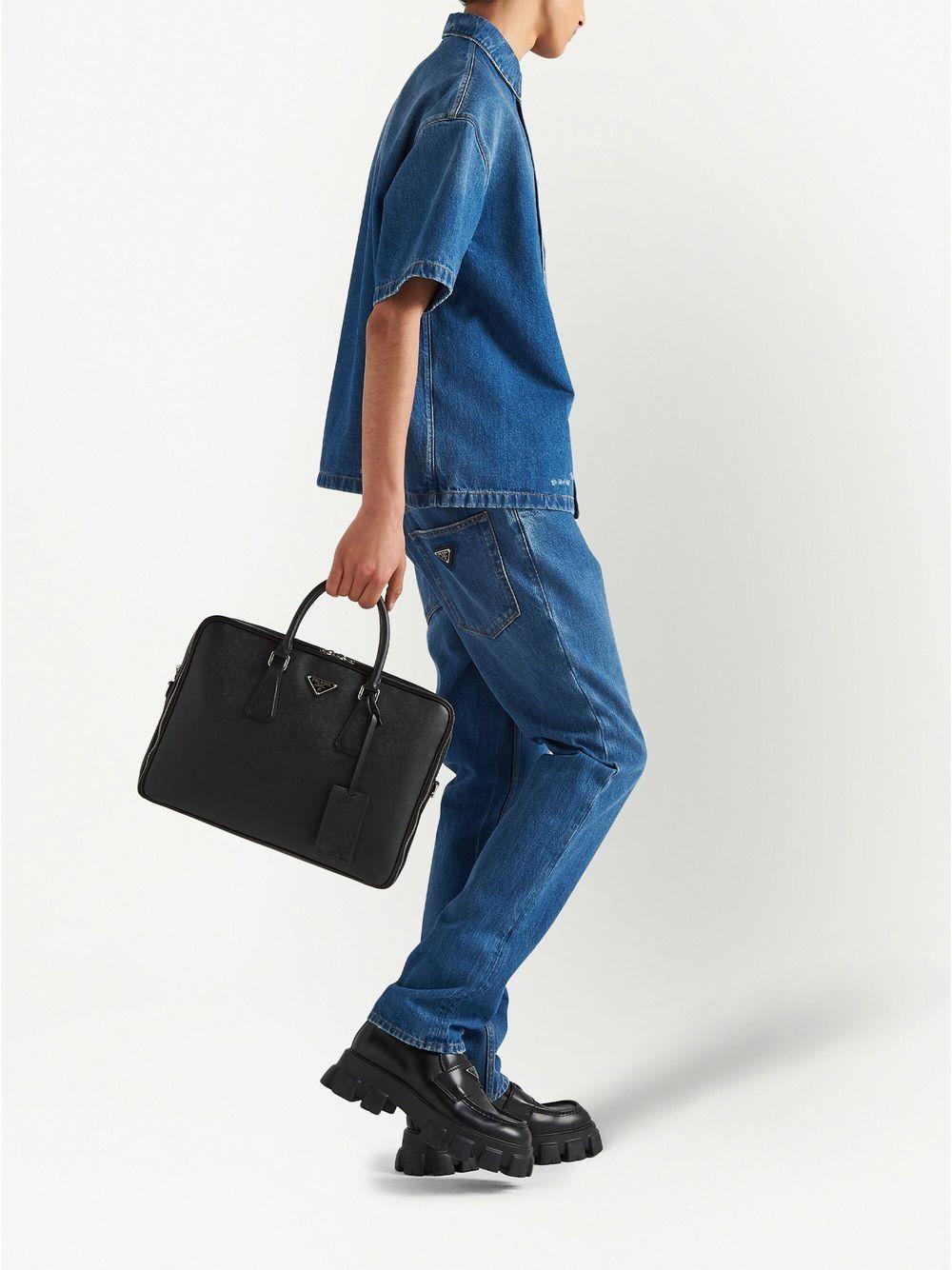 Saffiano leather briefcase Product Image