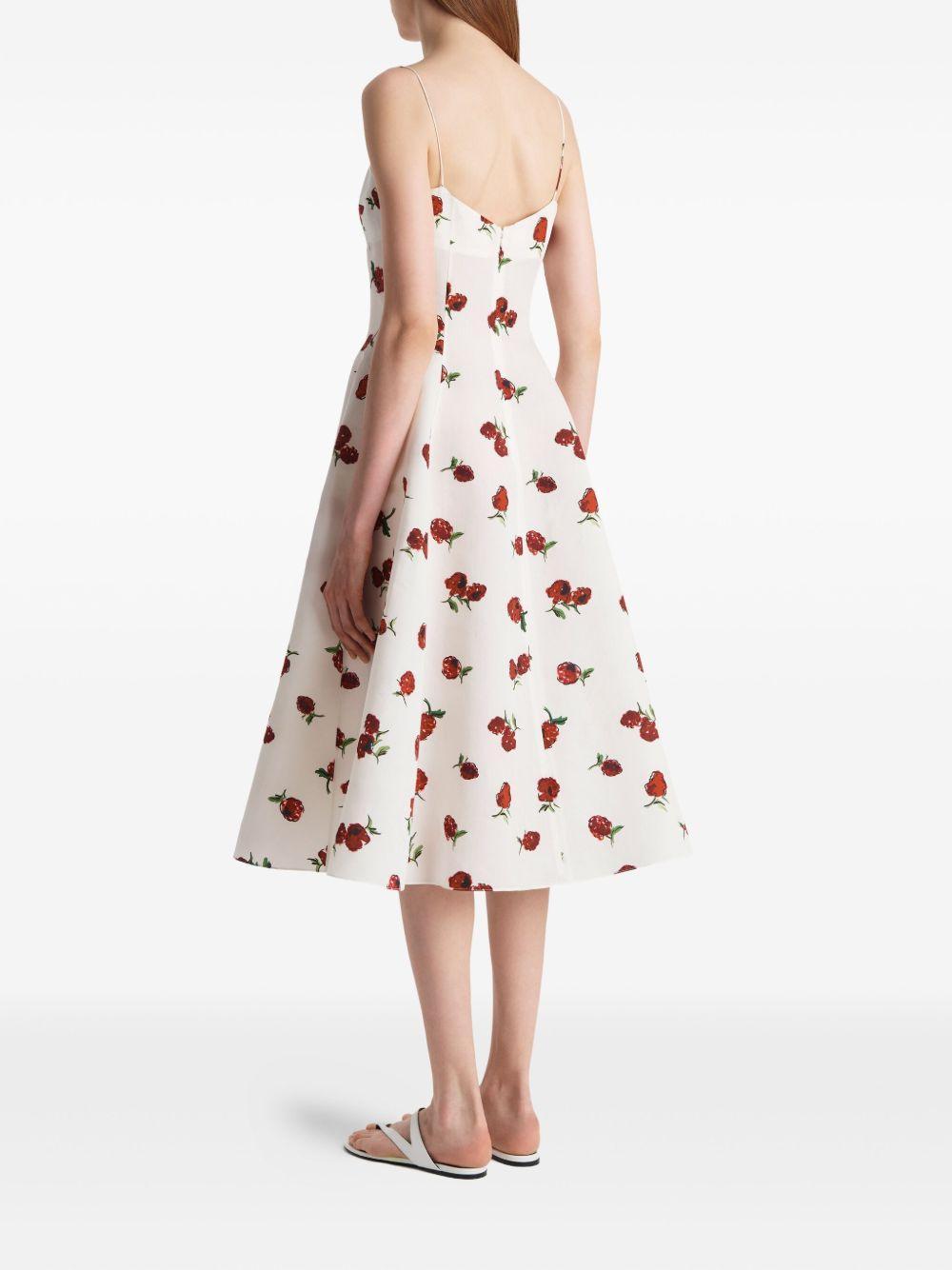 Isabella floral-print midi dress Product Image