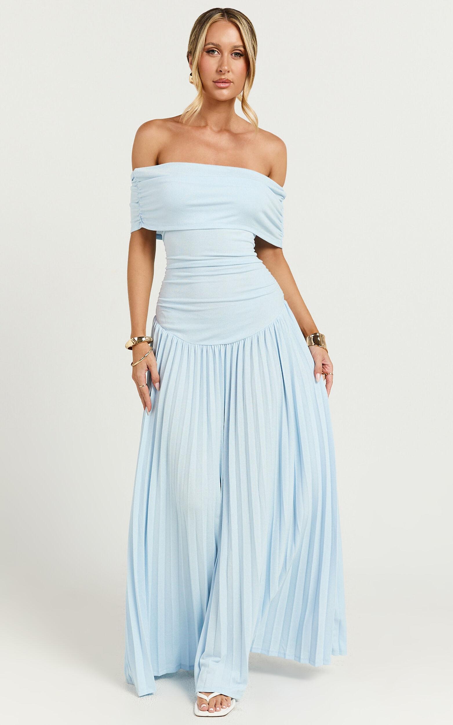 Lioness - Field of Dreams Maxi Dress in Soft Blue Product Image