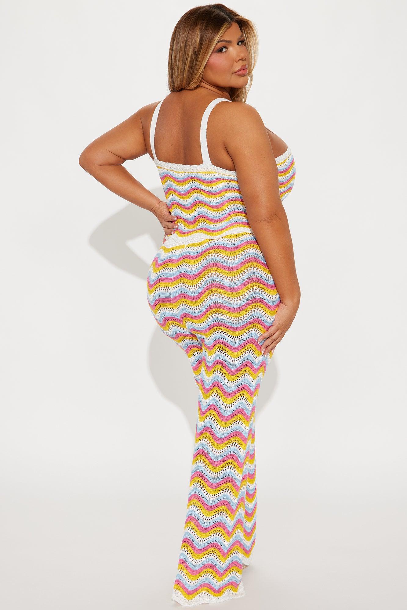 Shyla Crochet Pant Set - Ivory/combo Product Image