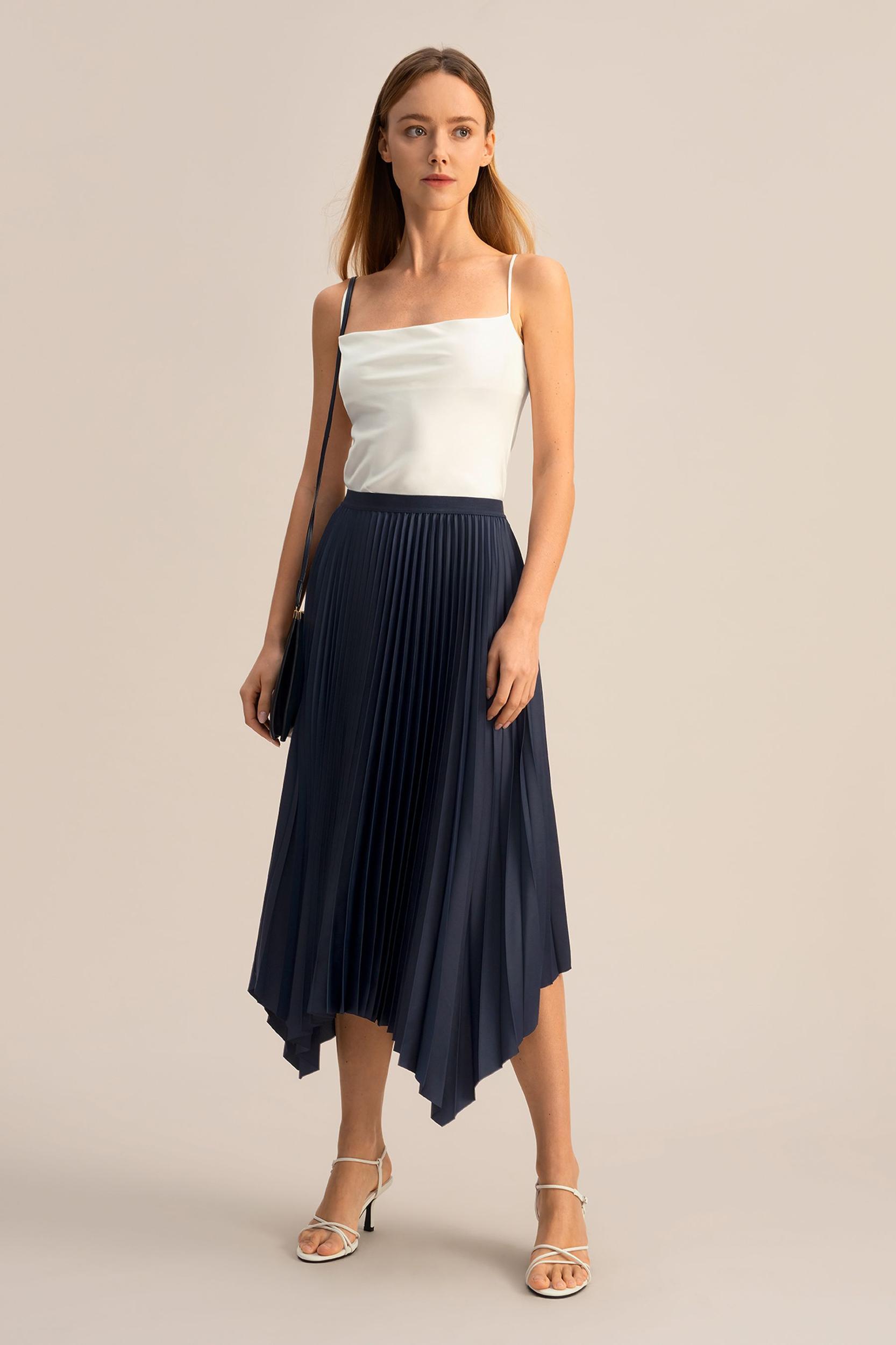 Pleated Handkerchief Skirt Product Image