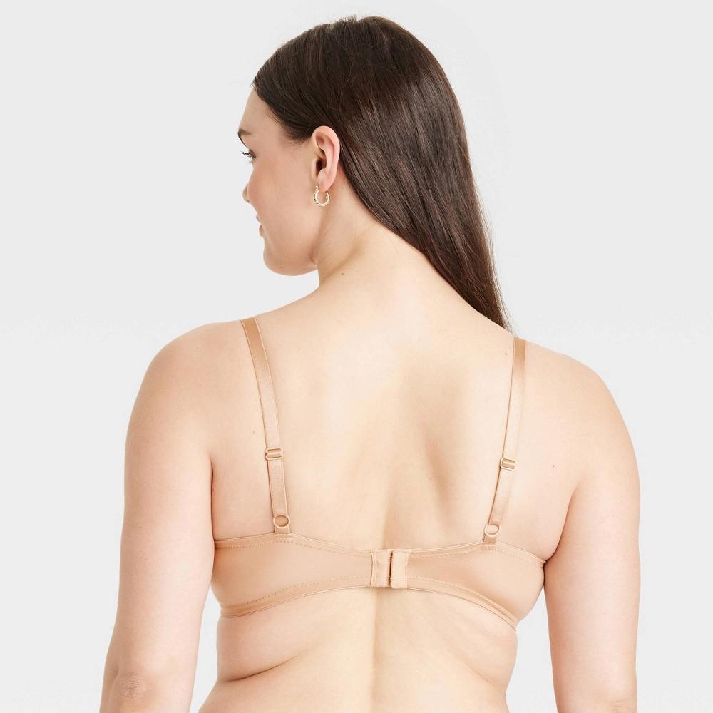 Women's Demi T-Shirt Push-Up Bra - Auden™ Pearl Tan 34DDD: Light Lift, Molded Cup, Underwire, Adjustable Strap, Knit Fabric Product Image