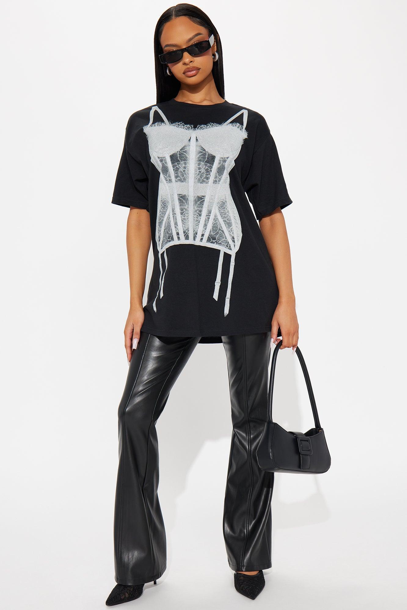 Your New Obsession Oversized Tee  - Black Product Image