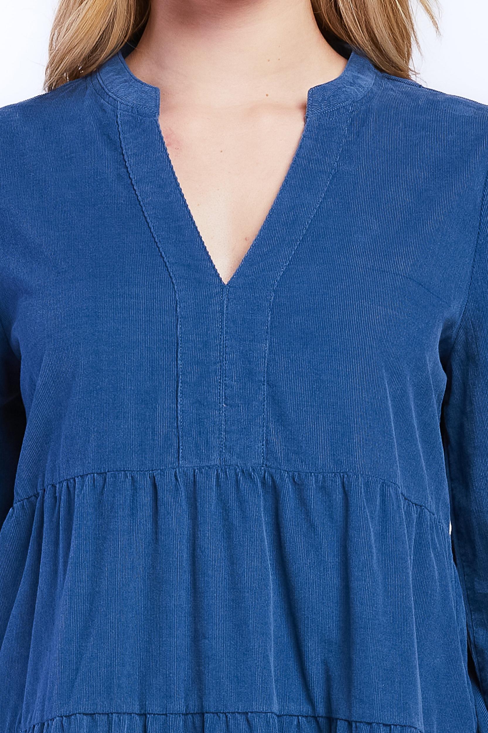 Justice Rolled Tab Sleeve Button Down Midi Dress Flap Chest Pocket Product Image