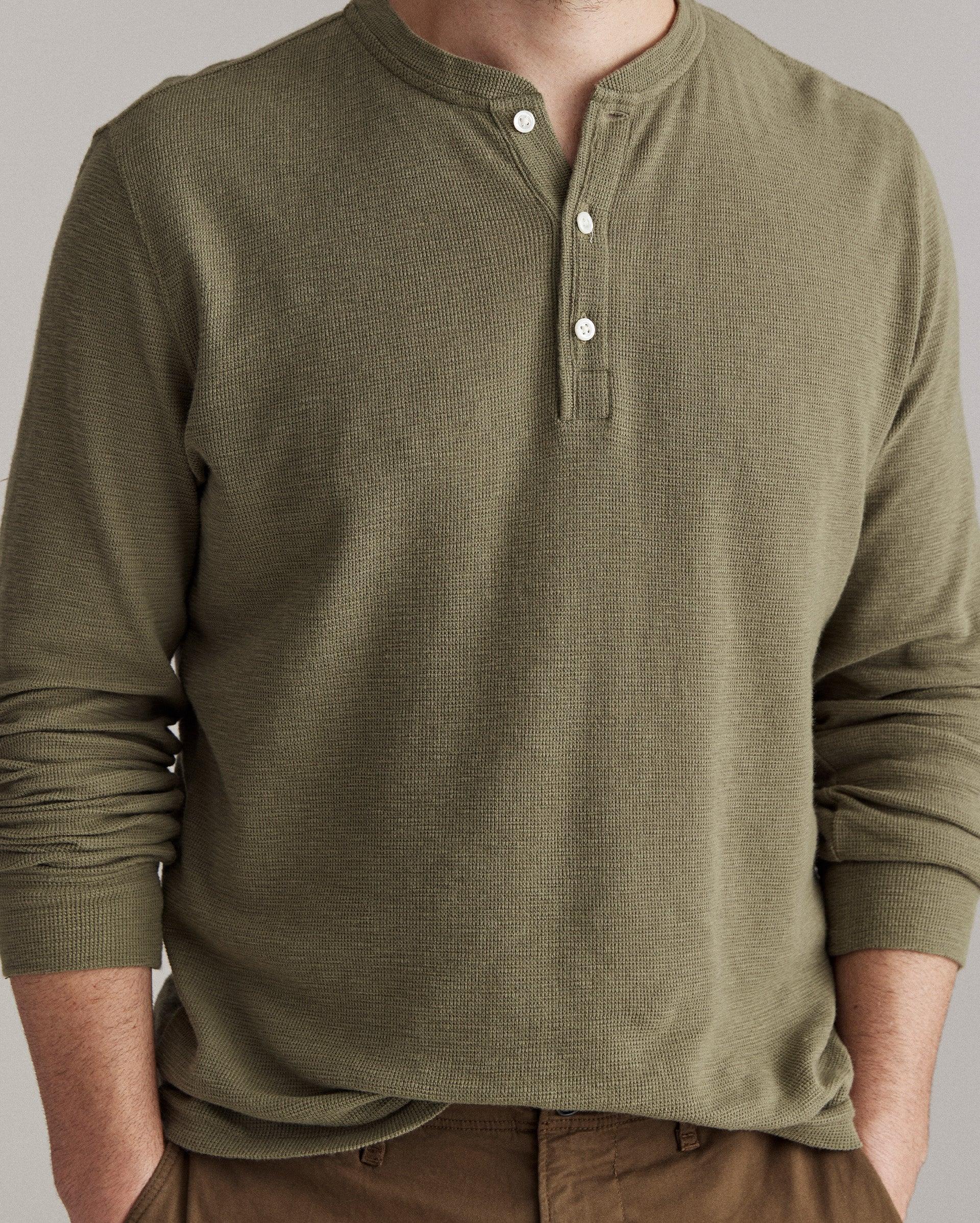 Slub Tuck Henley -  Product Image
