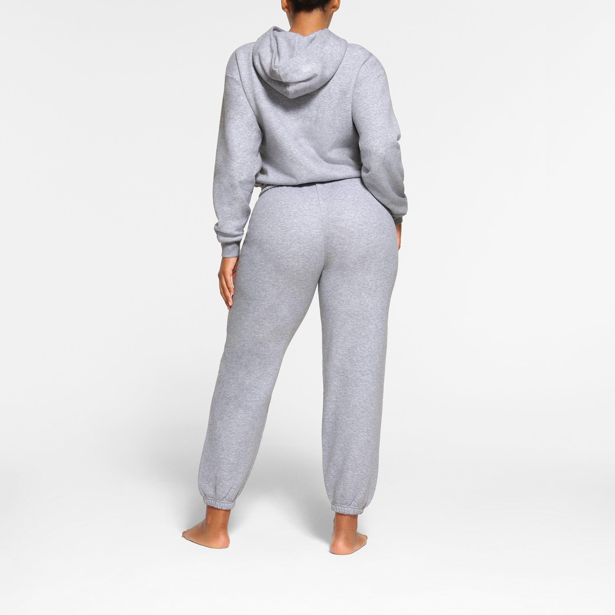 COTTON FLEECE HOODIE | HEATHER GREY Product Image
