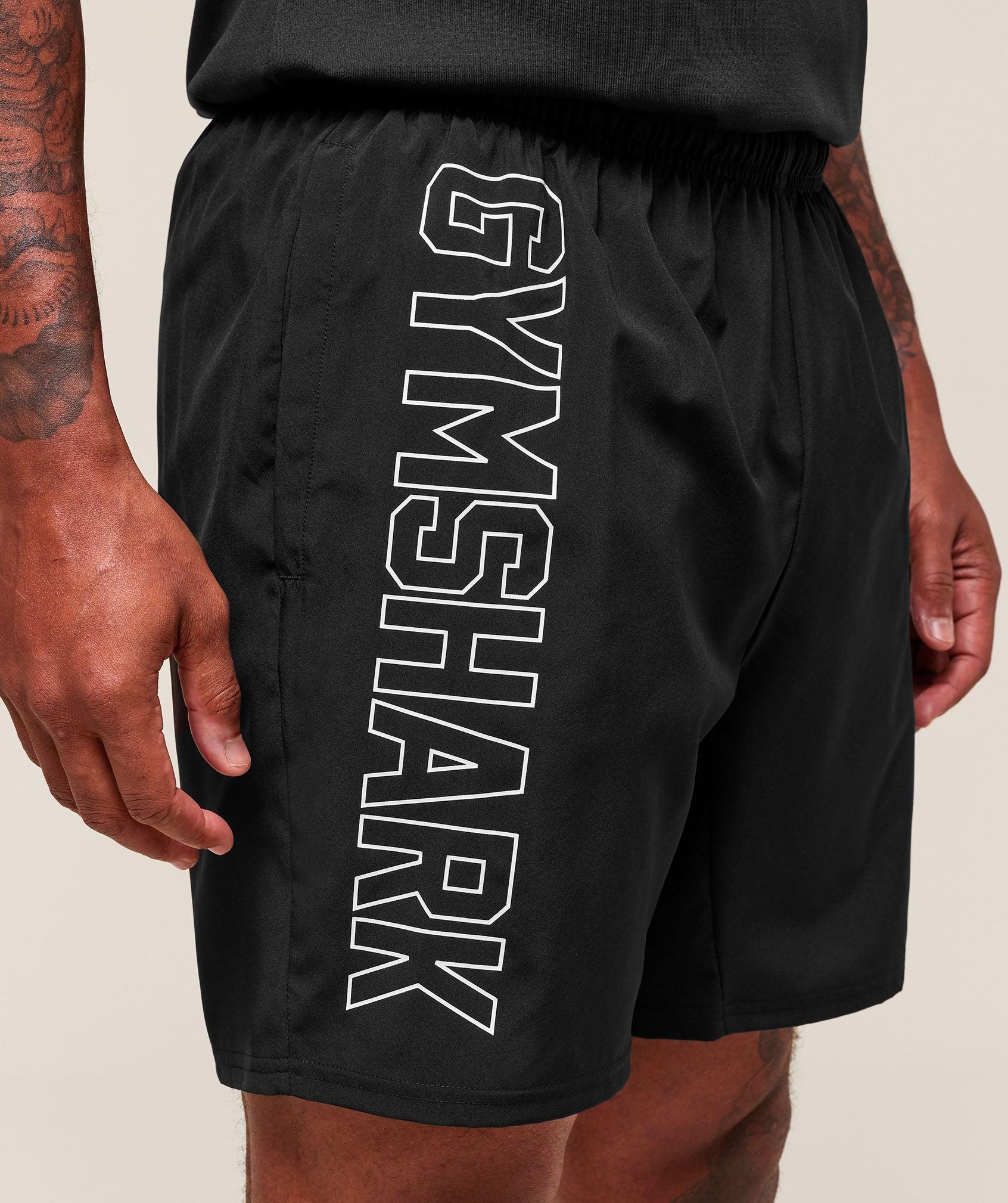 Gymshark Hybrid Athlete 7" Shorts - Black Male Product Image