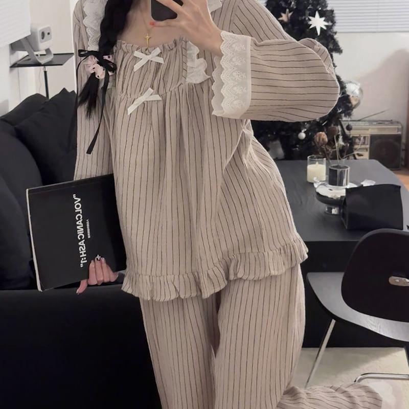 Striped Pajama Set Product Image