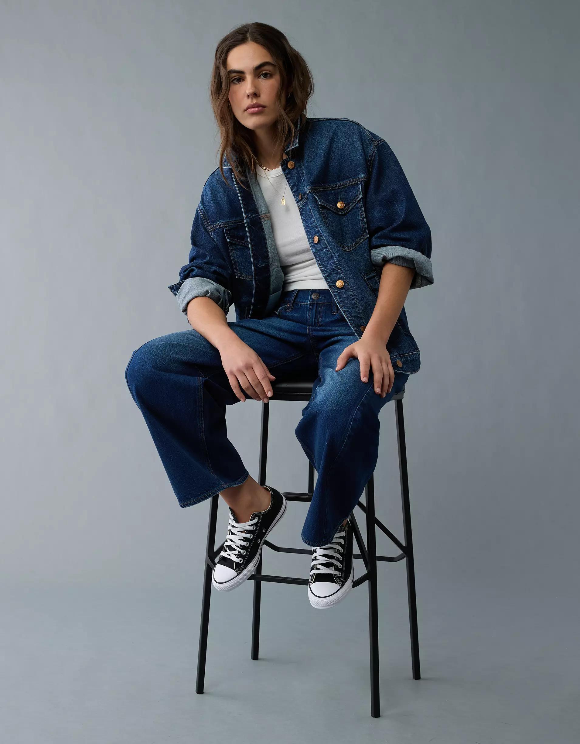 AE Ex-Boyfriend Denim Jacket Product Image