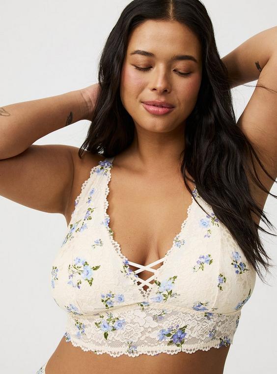 Lace Crisscross Bralette Product Image
