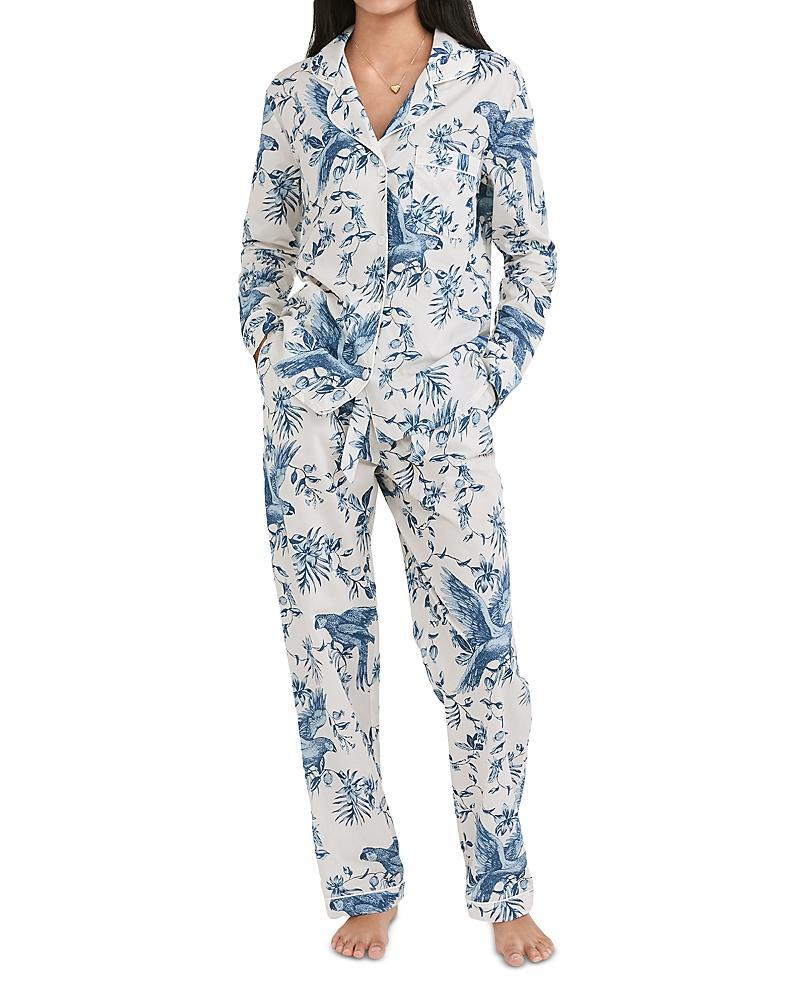 Desmond & Dempsey Bromley Parrot Long Pajama Set Product Image