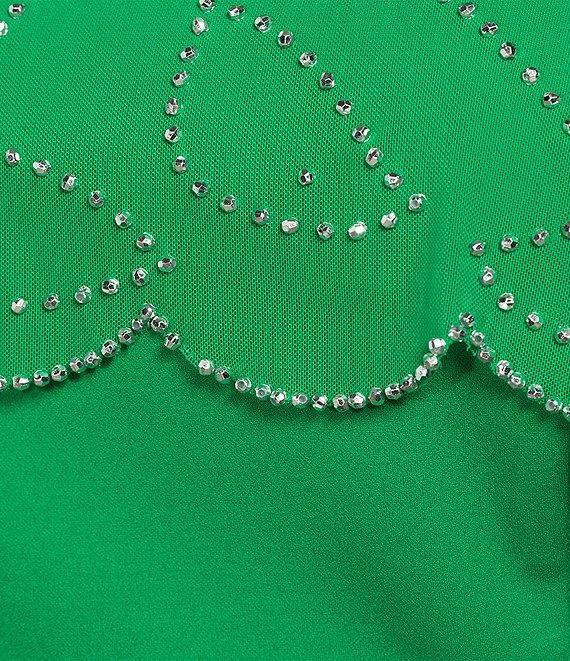 Marina Plus Size Beaded Capelet Dress Product Image