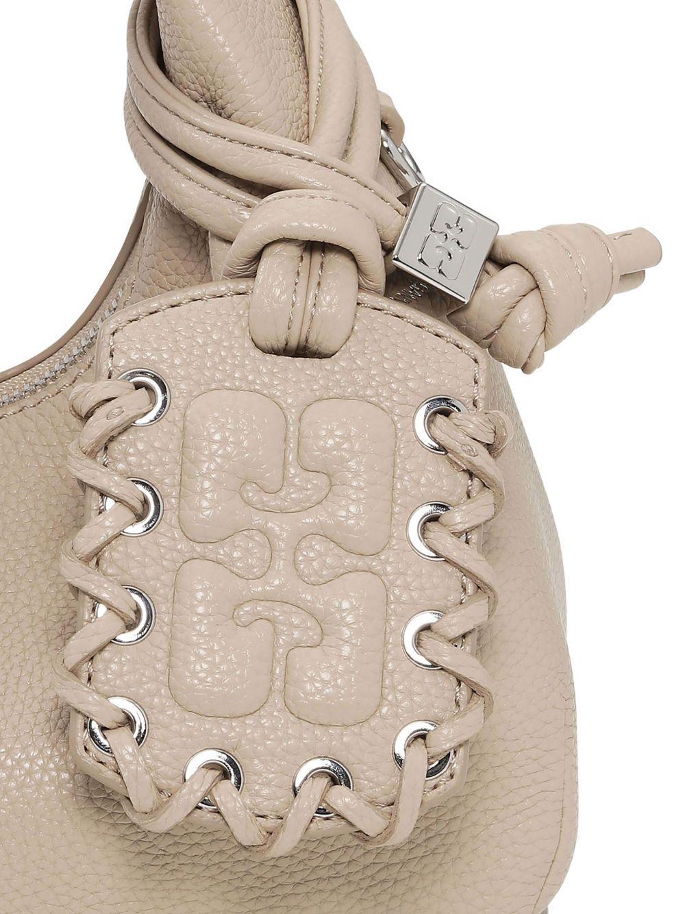 mini textured leather tote bag Product Image