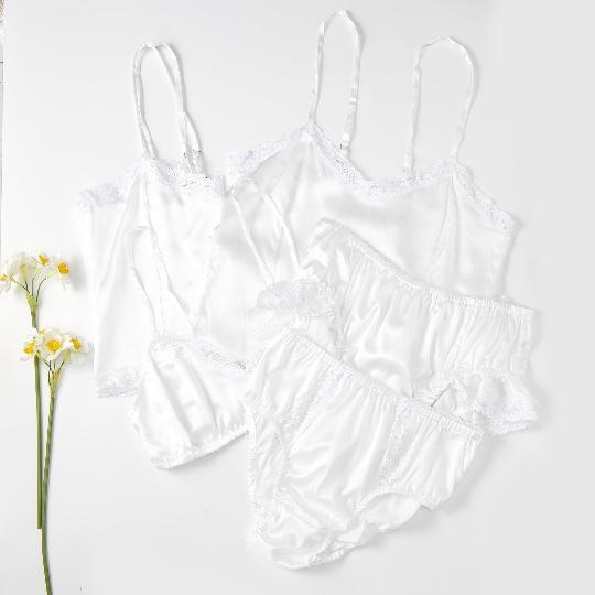 Silk French Knickers | Custom Size Handmade | Melon Shell | 19 Momme | Pure Mulberry Silk | Wedding Lingerie Product Image