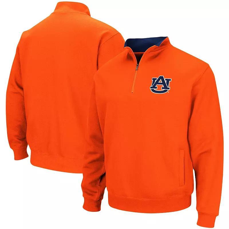 Men's Colosseum Orange Auburn Tigers Tortugas Logo Quarter-Zip Pullover Jacket, Size: Medium Product Image