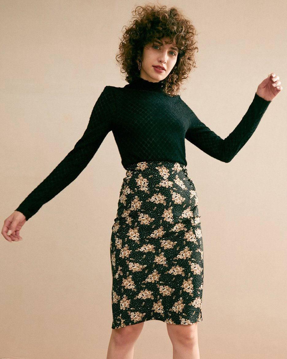The Floral See-Through Knitwear Female Product Image