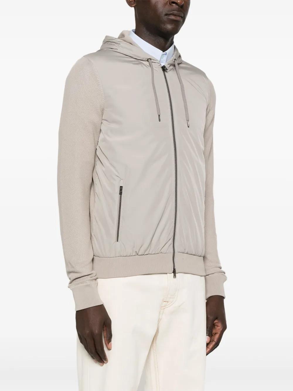 contrast-panel piqué jacket Product Image