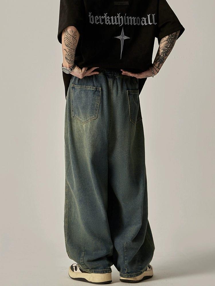 RT No. 11177 BAGGY STRAIGHT DENIM JEANS Product Image
