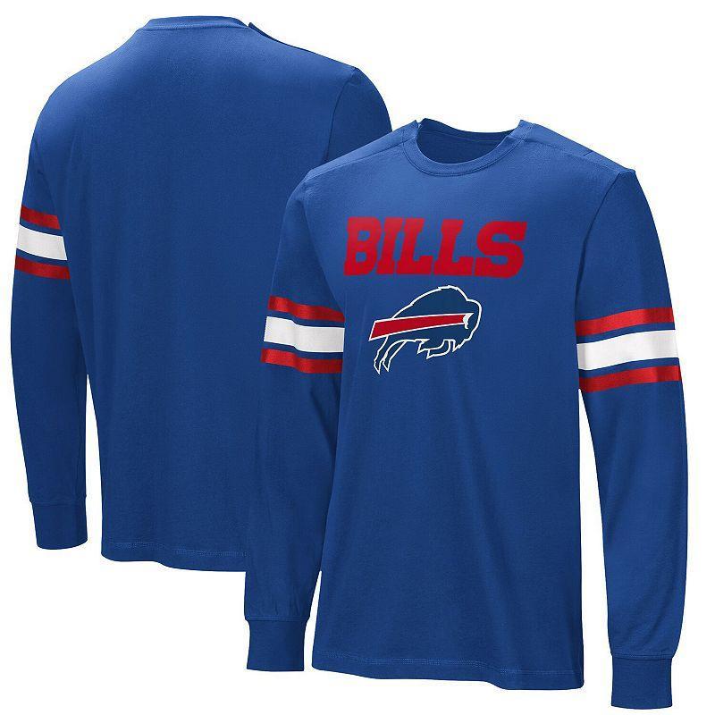 Mens Royal Buffalo Bills Hands Off Long Sleeve Adaptive T-Shirt Product Image