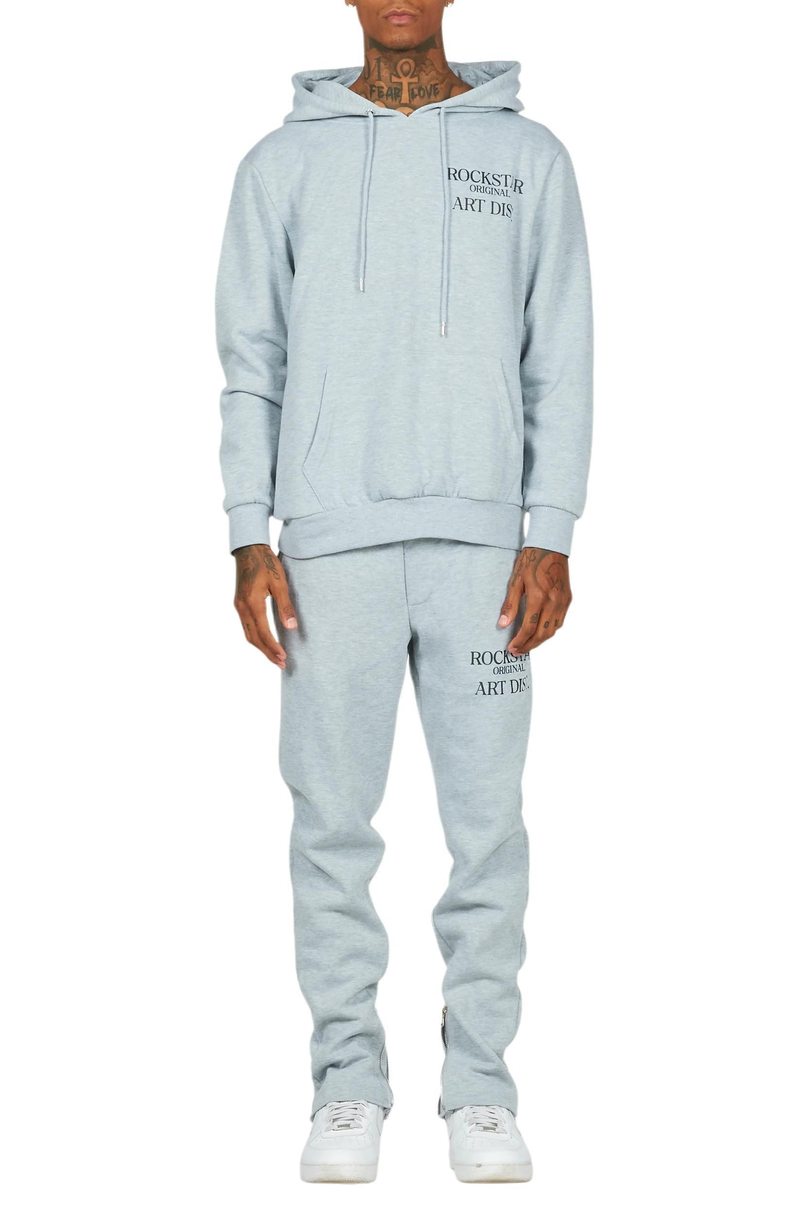 Briggs Heather Grey Hoodie/Slim Fit Track Set Male Product Image