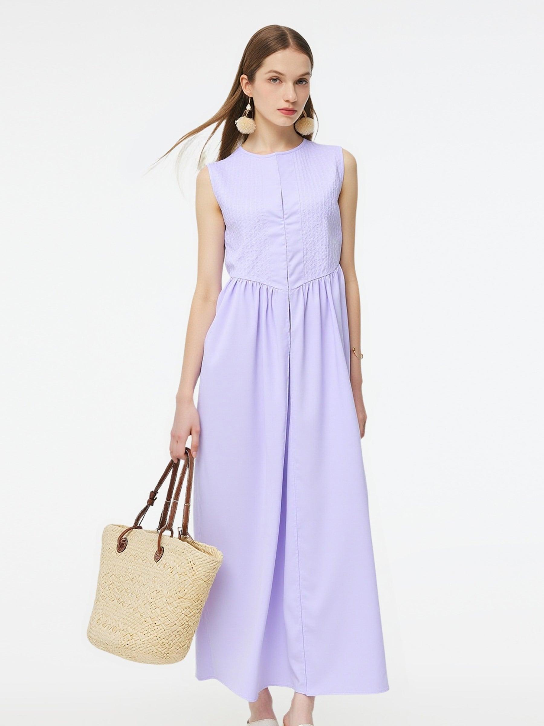 Loose Fit A-Line Women Sleeveless Maxi Dress Product Image