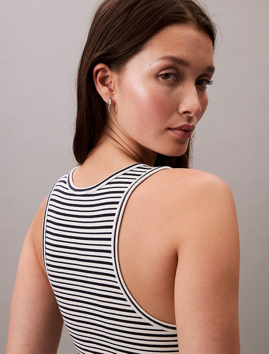 Ribbed Stripe Tank Top Product Image