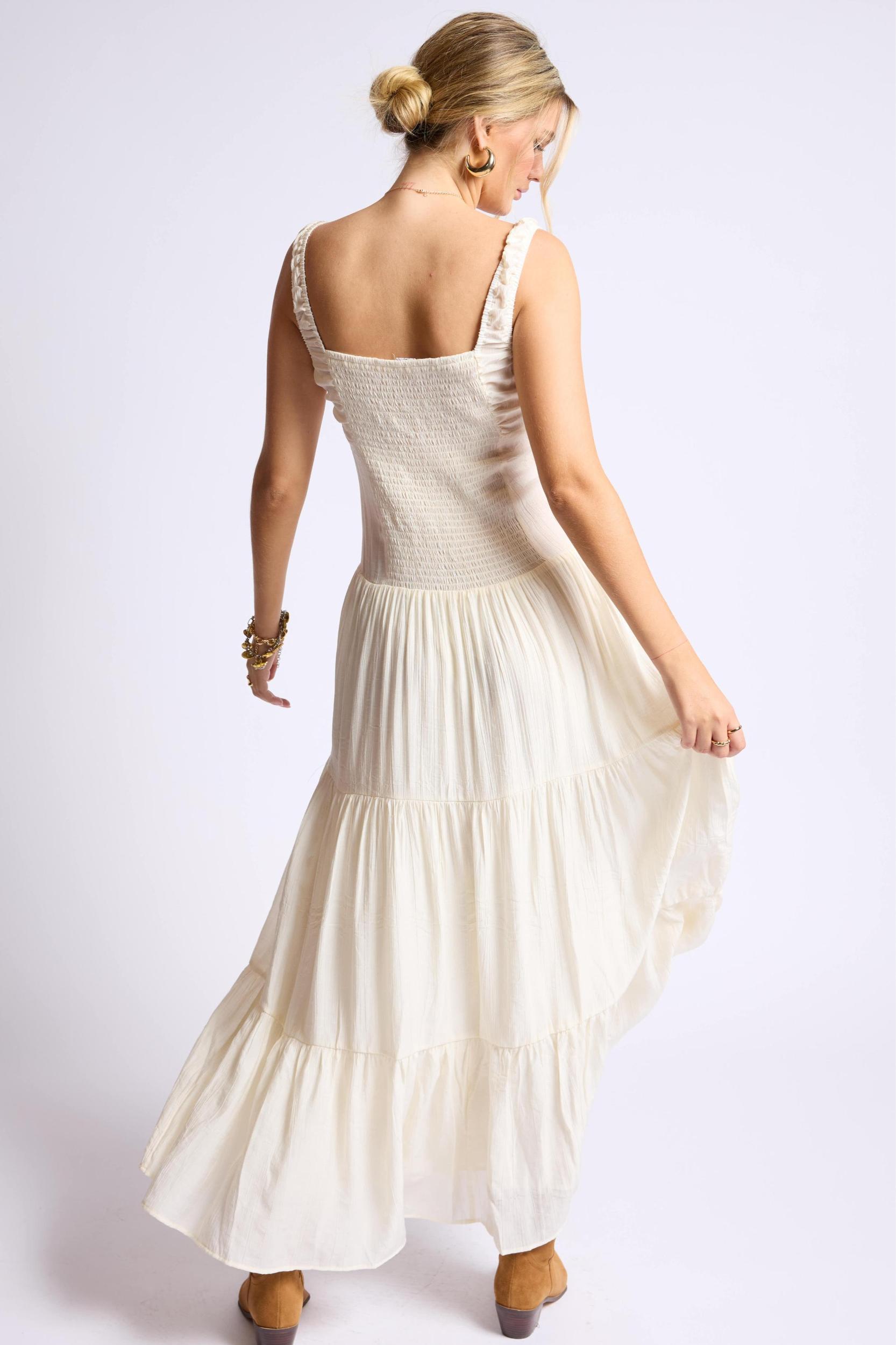 Light A Fire Crinkled Maxi Dress Product Image