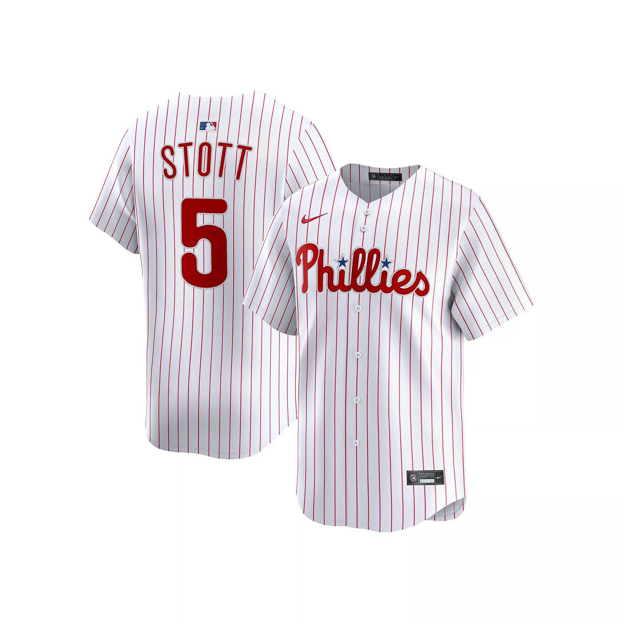 Men's Nike Bryson Stott White Philadelphia Phillies Home Limited Player Jersey, Size: 4XL Product Image