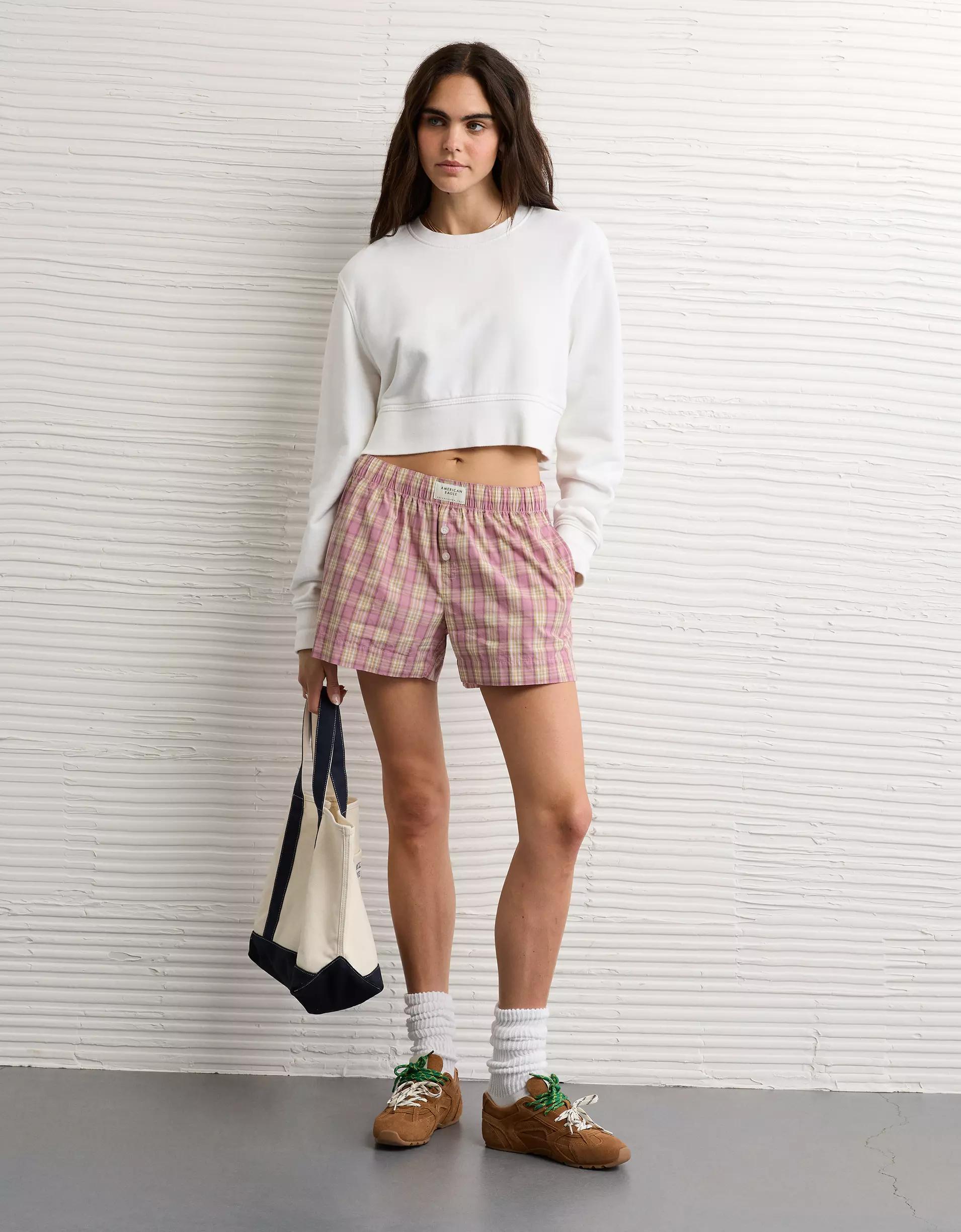 AE Plaid Boxer Sleep Short Product Image