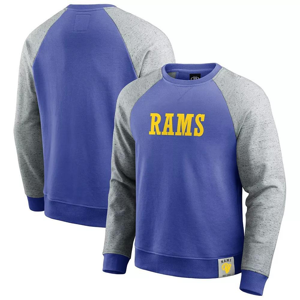 Men's Darius Rucker Collection by Fanatics Heather Gray/Black Jacksonville Jaguars Colorblock Pullover Sweatshirt, Size: Medium, Grey Product Image