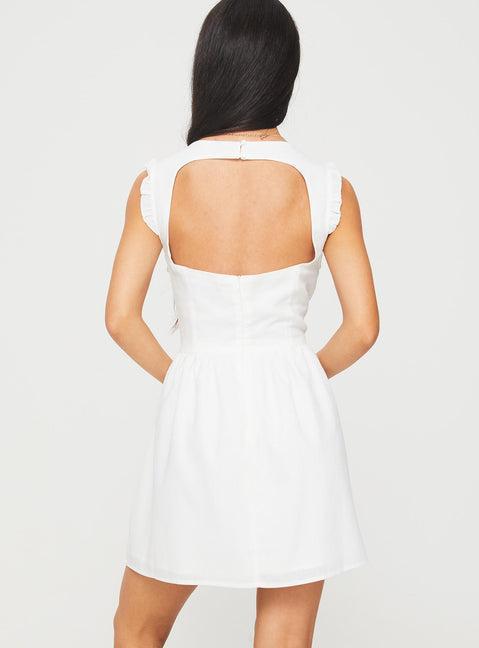 Mochi Mini Dress White Product Image