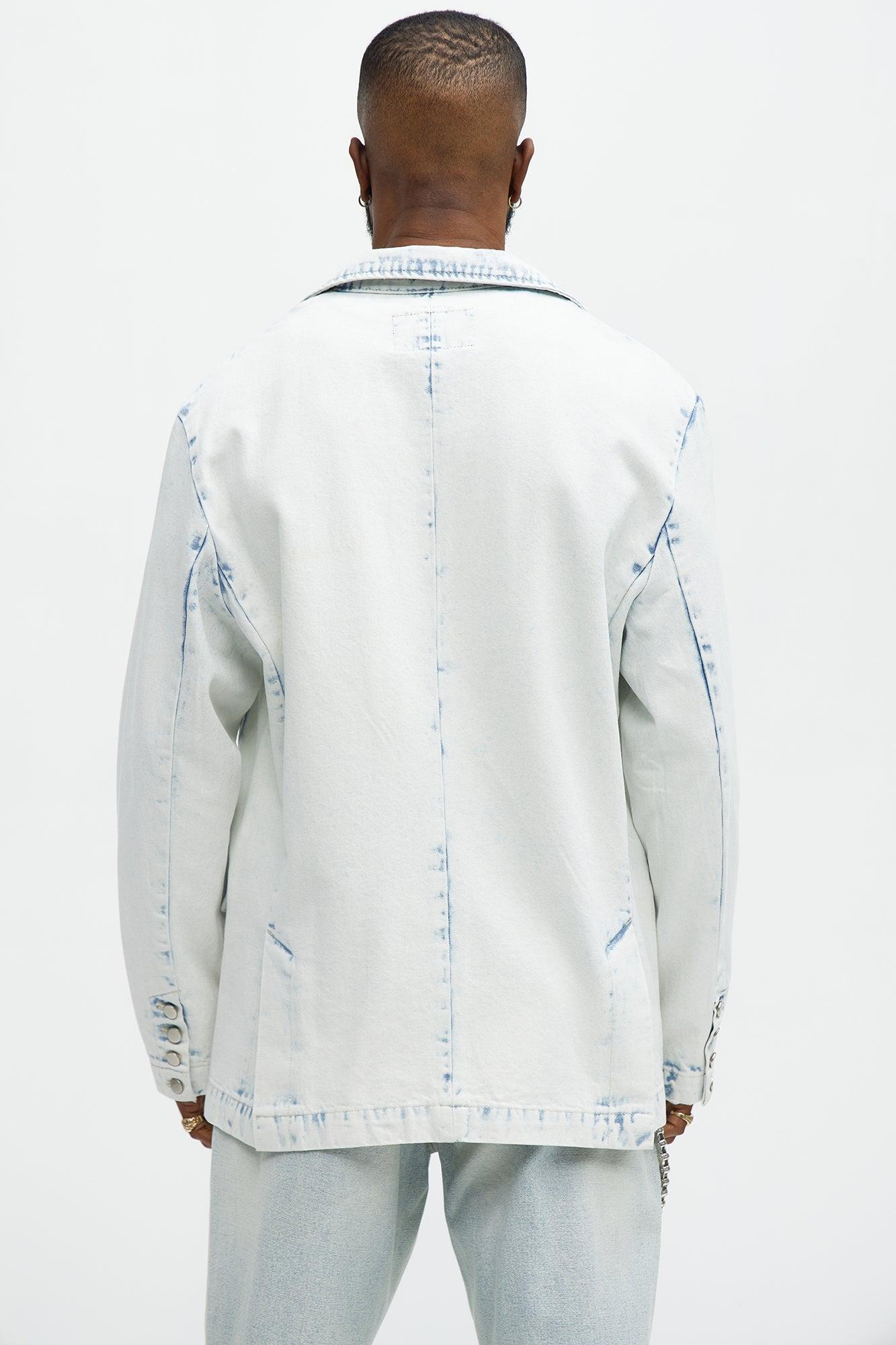 Congreve Denim Blazer - Light Wash Product Image