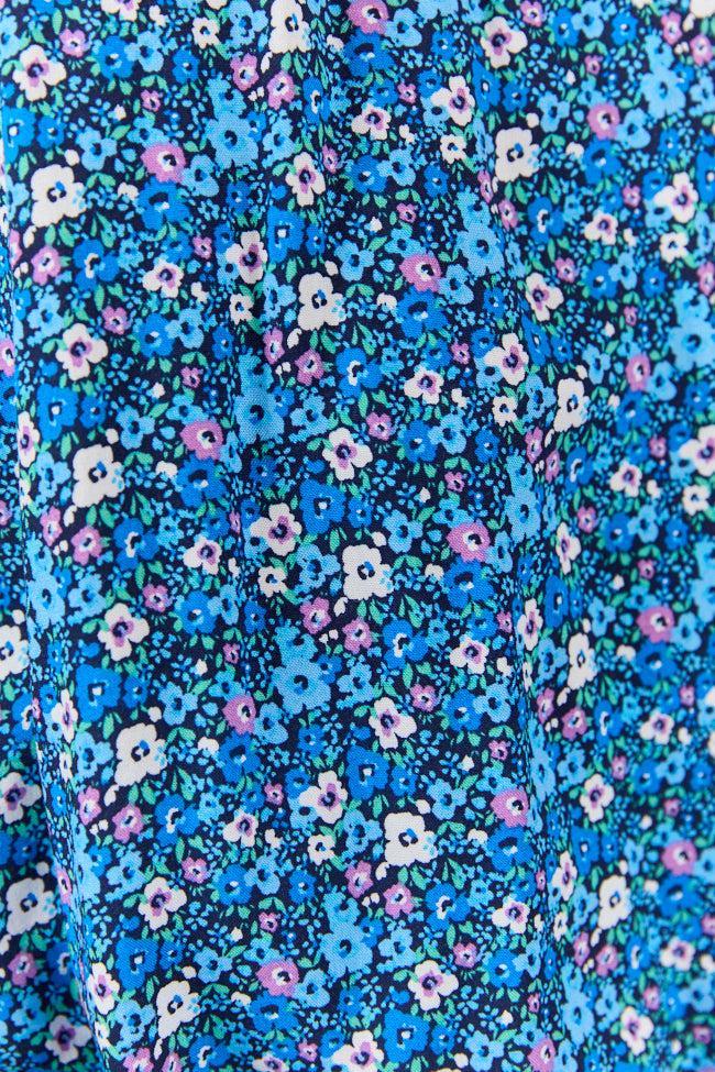 Summer Memories Navy Floral Halter Tank FINAL SALE Product Image