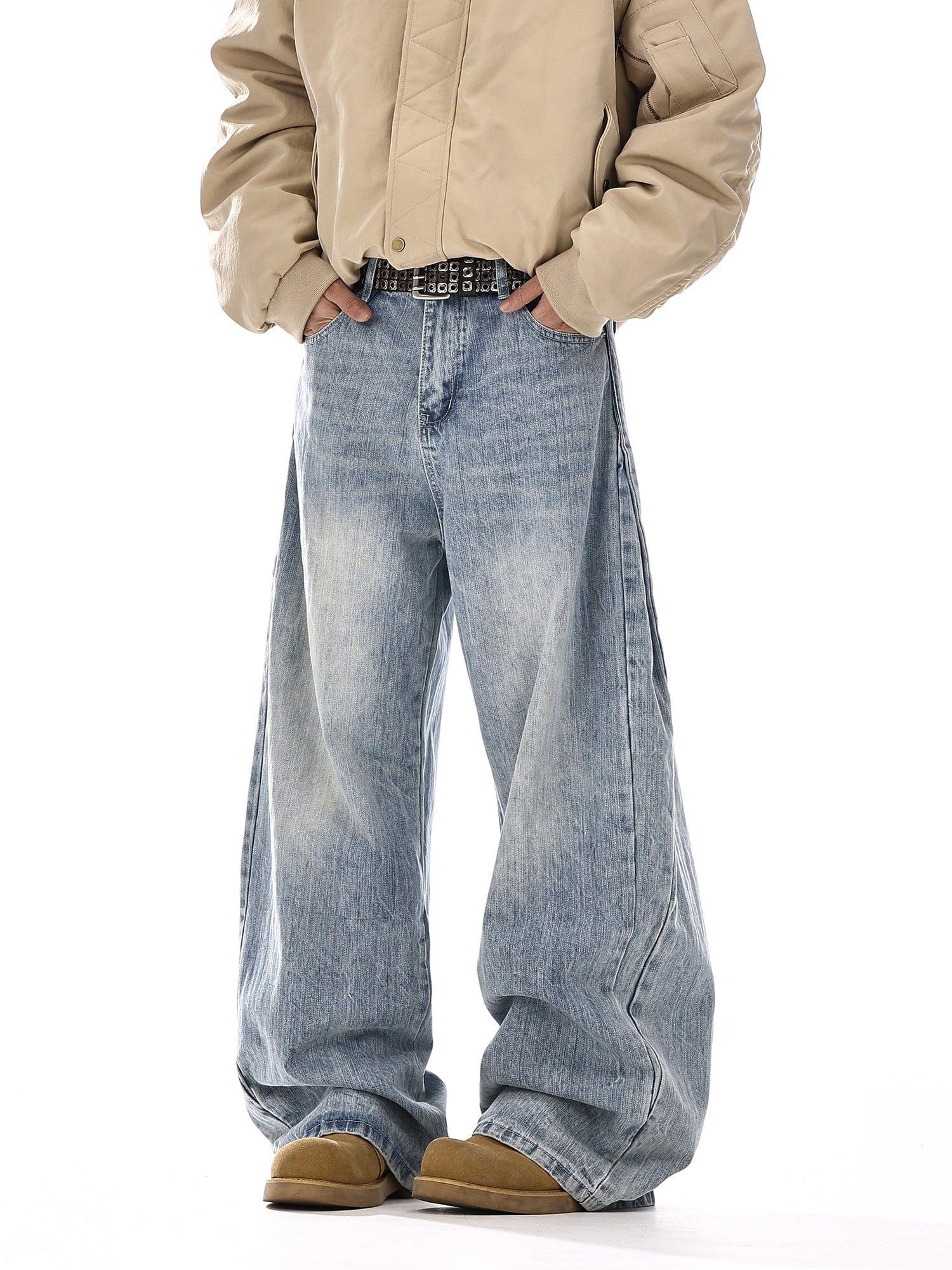 RT No. 12539 BLUE DENIM STRAIGHT JEANS Product Image
