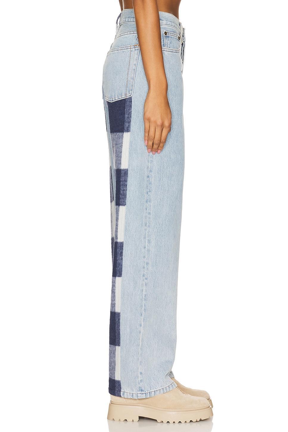 Navy Plaid Stripe Everyday Straight Leg Product Image
