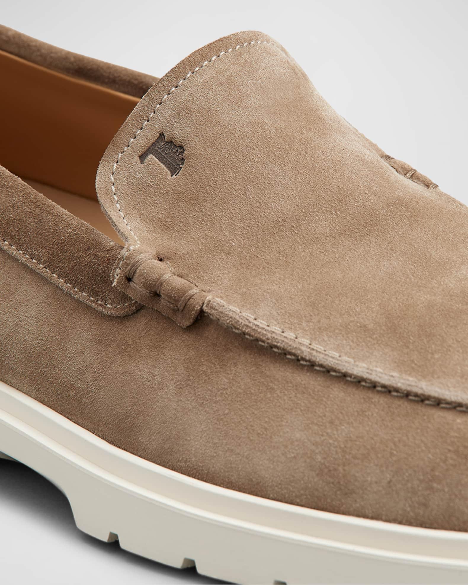 Men's Suede Moccasin Slipper Loafers Product Image