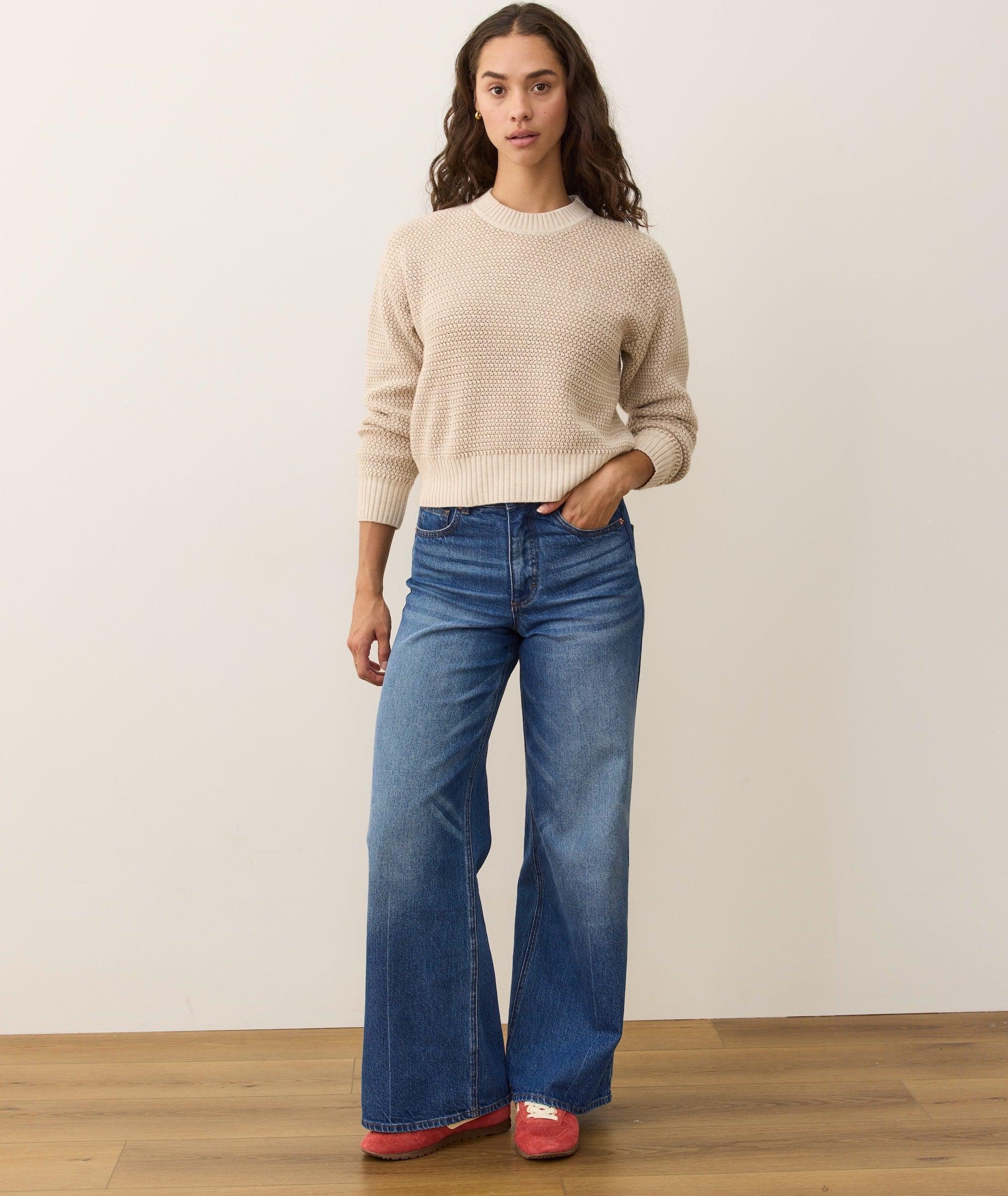 Robin Textured Crewneck Sweater Product Image