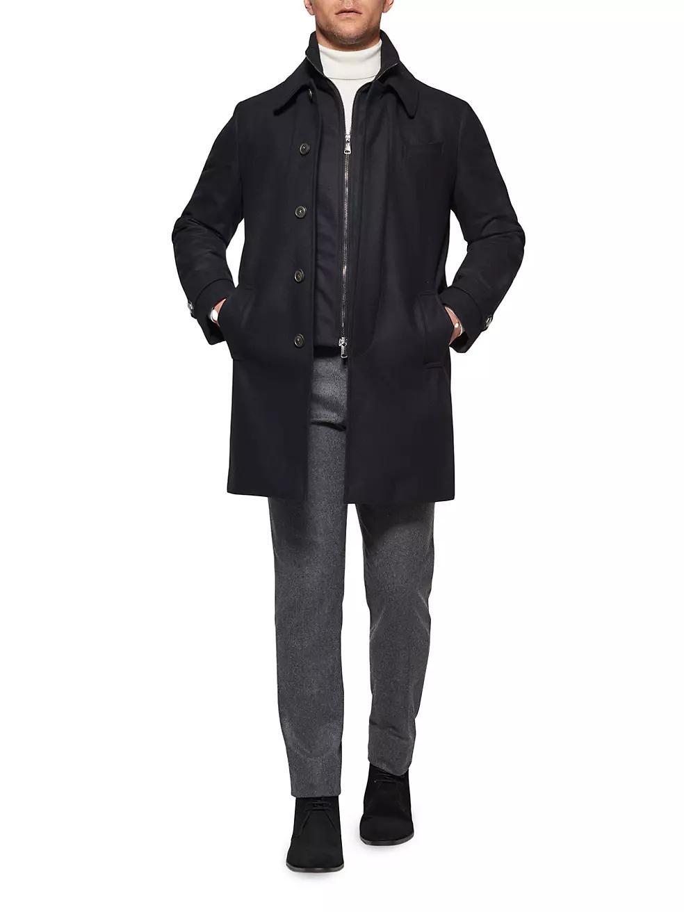 Euro Waterproof Wool Coat Product Image