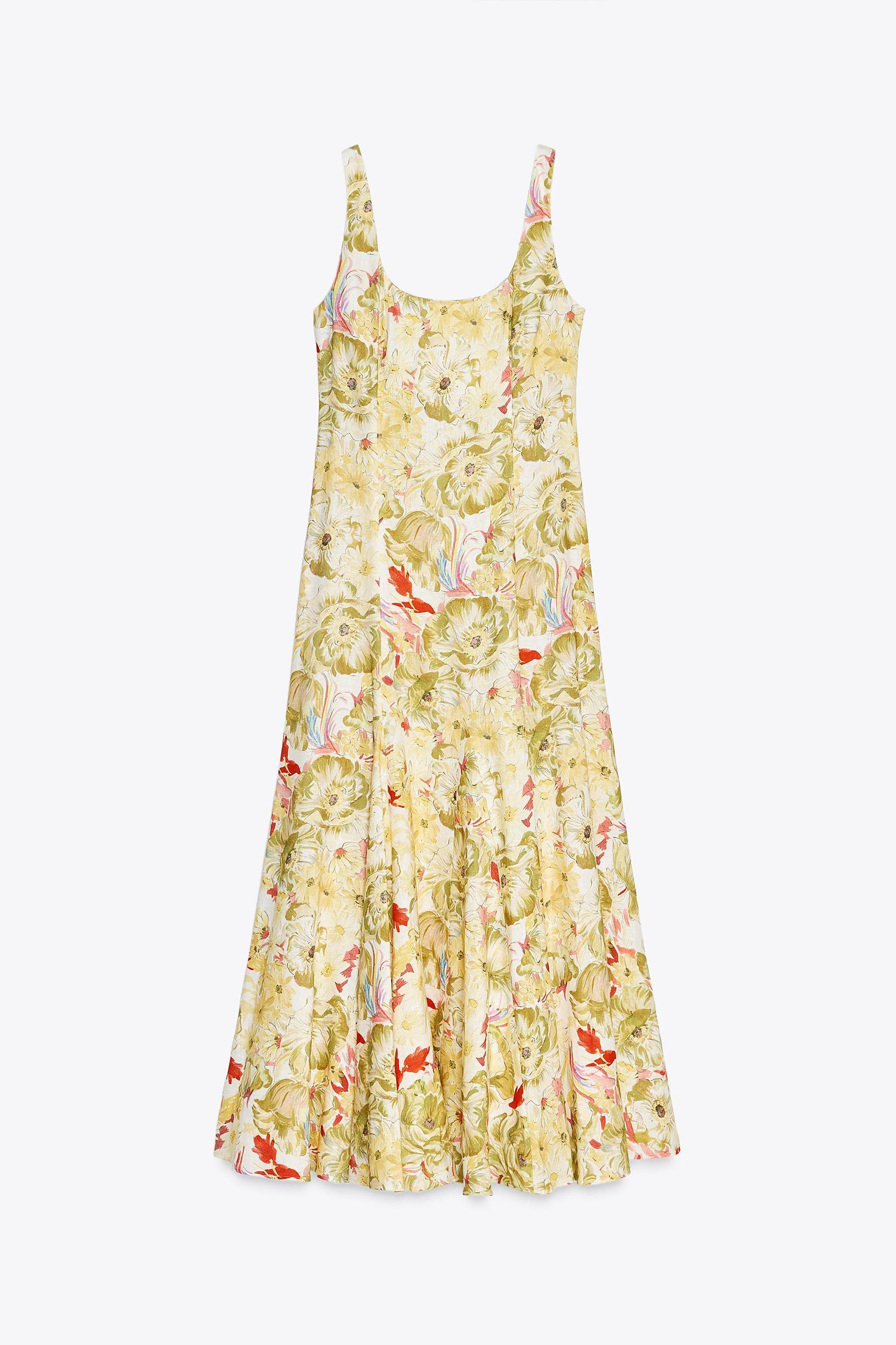 ZW COLLECTION LINEN PRINT DRESS Product Image
