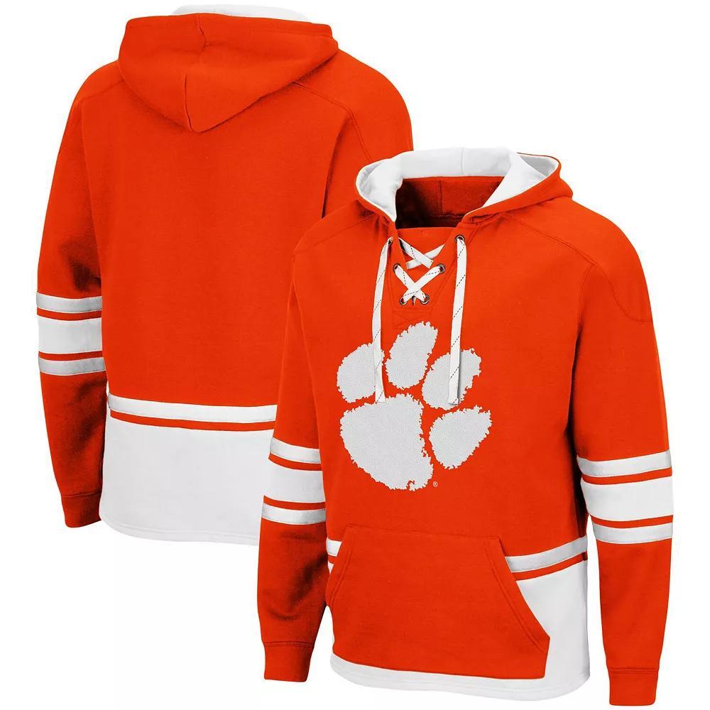 Men's Colosseum Orange Clemson Tigers Lace Up 3.0 Pullover Hoodie, Size: Large Product Image